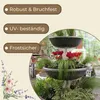 Blumenständer mit 3 Schalen Pflanzturm Pflanzsäule Grau Produktbild-Vorschau 6