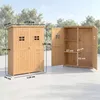 Outsunny Gartenschrank Holz Geräteschuppen Gerätehaus Produktbild-Vorschau 3