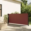 vidaXL Boční výsuvná markýza hnědá 117x300 cm Náhled obrázku produktu 2