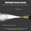 Diagram illustrating the high-pressure steam output of a cleaning device. Produktbild-Vorschau
