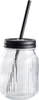 Trinkglas mit Deckel und Strohhalm 450 ml Produktbild-Vorschau 2