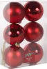 Trendline Weihnachtskugeln bruchfest, langlebig Ø 8 cm rot Produktbild-Vorschau 1