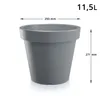 Doniczka Lofly okrągła 30 cm szara Podgląd zdjęcia produktu 5