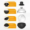 4 Stück Silikon Eiswürfelform Kugel 6cm mit Trichterdeckel Produktbild-Vorschau 5