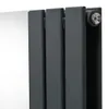Grzejnik z lustrem - 1800 mm x 425 mm - antracytowy szary Podgląd zdjęcia produktu 10