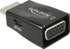 Delock Videokonverter - HDMI - VGA - Schwarz Produktbild-Vorschau 2