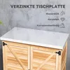 Outsunny Gartenschrank mit Pflanztisch Holz Geräteschuppen Produktbild-Vorschau 5