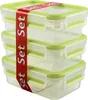 Emsa Clip&Close Frischhaltedosen 3er-Set 0,55 l, Grün Produktbild-Vorschau 7