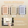 Make-uptafel met LED-verlichting, kaptafel met krukje en Productafbeelding-voorbeeld 4