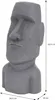 ECD Germany Moai Figur Rapa Nui Kopf 53,5 cm hoch, Grau, Produktbild-Vorschau 6