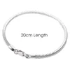 Silberfarbenes Schlangenarmband 20 cm für Damen und Herren, Produktbild-Vorschau 4