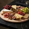 Kulaté dřevěné prkénko fi 35 cm na pizzu s ozdobami Náhled obrázku produktu 6