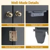 COSTWAY Mobile da bagno, mobile da bagno con 2 ante e 2 Anteprima dell’immagine prodotto 6