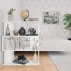 vidaXL Bücherregal/Raumteiler Weiß 80x24x96 cm Produktbild-Vorschau 10