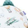 Balloon Travel & Emerald Minky Kissen Teddybär-Kopf 26x36cm Produktbild-Vorschau 2
