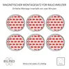 A collage of circular adhesive pads with the 3M logo, along with brand logo and text. Produktbild-Vorschau