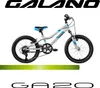 A children's bicycle displayed on a white background with branding and model information. Produktbild-Vorschau
