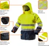 Hi-Vis wasserdichte Arbeitsjacke, Gelb, Größe XL Produktbild-Vorschau 2