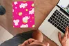 MuchoWow® Mauspad Mousepad Elefant - Blumen - Muster 19x23 Produktbild-Vorschau 3