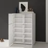 doporro Meuble à Chaussures Blanc Mat 45x120cm Rangement Voir les images du produit 4