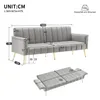 Merax Schlafsofa mit Bettfunktion, Klappbett Bettsofa Produktbild-Vorschau 4