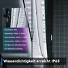 A close-up view of an LED light strip with text overlay describing its features and specifications. Anteprima dell’immagine prodotto