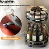 Gewürzregale, 360° Drehbar, 2 Etagen, Küchenregal aus Produktbild-Vorschau 7