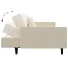 Schlafsofa 2-Sitzer mit 2 Kissen Creme Samt Produktbild-Vorschau 5