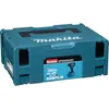 A teal plastic case for a Makita power tool is shown against a white background. The case has the Makita logo and product information printed on it. Produktbild-Vorschau
