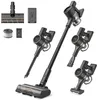 A collection of cordless vacuum cleaner parts and accessories displayed against a white background. Produktbild-Vorschau