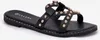 Verzierte Flache Damen Sandalen Schwarz Adivrae 39 Produktbild-Vorschau 4