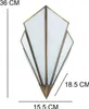Lampada da parete estetica Varun 36cm in vetro - Boho Anteprima dell’immagine prodotto 5