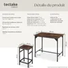 Ensemble table de bistrot EDINBURGH 1 table + 4 tabourets Voir les images du produit 6
