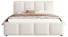 Lit tapissier 180x200 cm, couleur beige, avec revêtement en Voir les images du produit 13