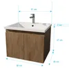 Meuble de salle de bains 60cm à SuspendreReproduction Bois Voir les images du produit 5