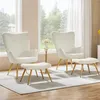 Yaheetech Ohrensessel mit Fußhocker, Polstersessel  aus Produktbild-Vorschau 9
