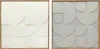 HOMCOM Wanddeko 3D 2er Set 80cm geometrisch Wanddekoration Produktbild-Vorschau 1