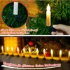 A collage showing Christmas lights on a tree and a string of lights on a shelf. Produktbild-Vorschau