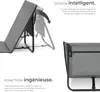 Lot de 2 tapis de plage pliable MINA - gris/bleu Voir les images du produit 3