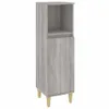vidaXL Badschrank Grau Sonoma 30x30x100 cm Holzwerkstoff Produktbild-Vorschau 1