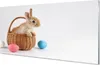 Glasbilder 100x50 Wandkunst Kaninchen Eier Produktbild-Vorschau 1