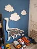 Set di 3 decorazioni da parete a forma di nuvola. Anteprima dell’immagine prodotto 2