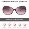 Retro-Sonnenbrille im Oversize-Stil für Damen, breites Produktbild-Vorschau 8