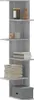 vidaXL Wand-Eckregal Grau Sonoma 36,5x36,5x140 cm Produktbild-Vorschau 2