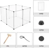 EUGAD Freigehege Welpenauslauf DIY 8 Platten Transparent, Produktbild-Vorschau 6