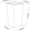 Květináč  URBI SQUARE MATT s vkladem 17 cm - barva: Voir les images du produit 4