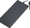 A black rectangular heating mat with a black cord attached to the top right corner, lying on a white background. Podgląd zdjęcia produktu