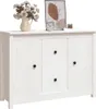 vidaXL Příborník bílý 100x35x74 cm Borovicový masiv Náhled obrázku produktu 7