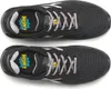 A top-down view of two black safety shoes. Voir les images du produit