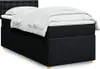 Boxspringbett mit Matratze Schwarz 100x200 cm Stoff Produktbild-Vorschau 2
